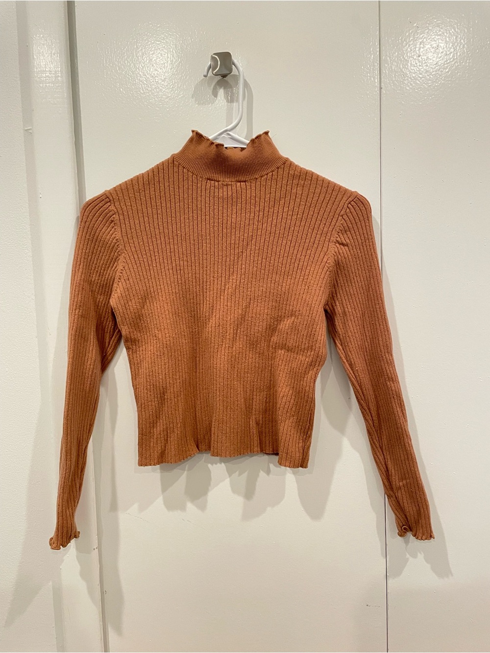 Cotton On Brown Crop Turtleneck